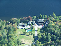aerial view of inn
