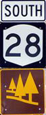 NY 28 South Sign